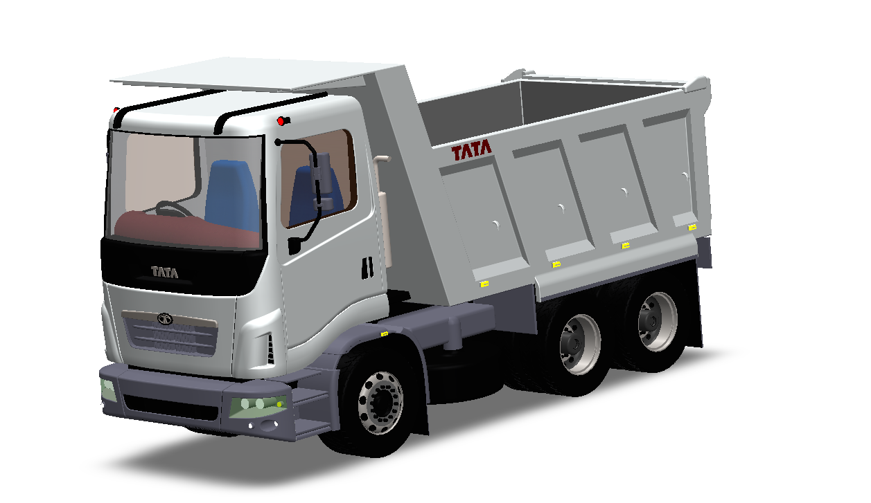 6X4自卸卡车3D图纸 Solidworks设计